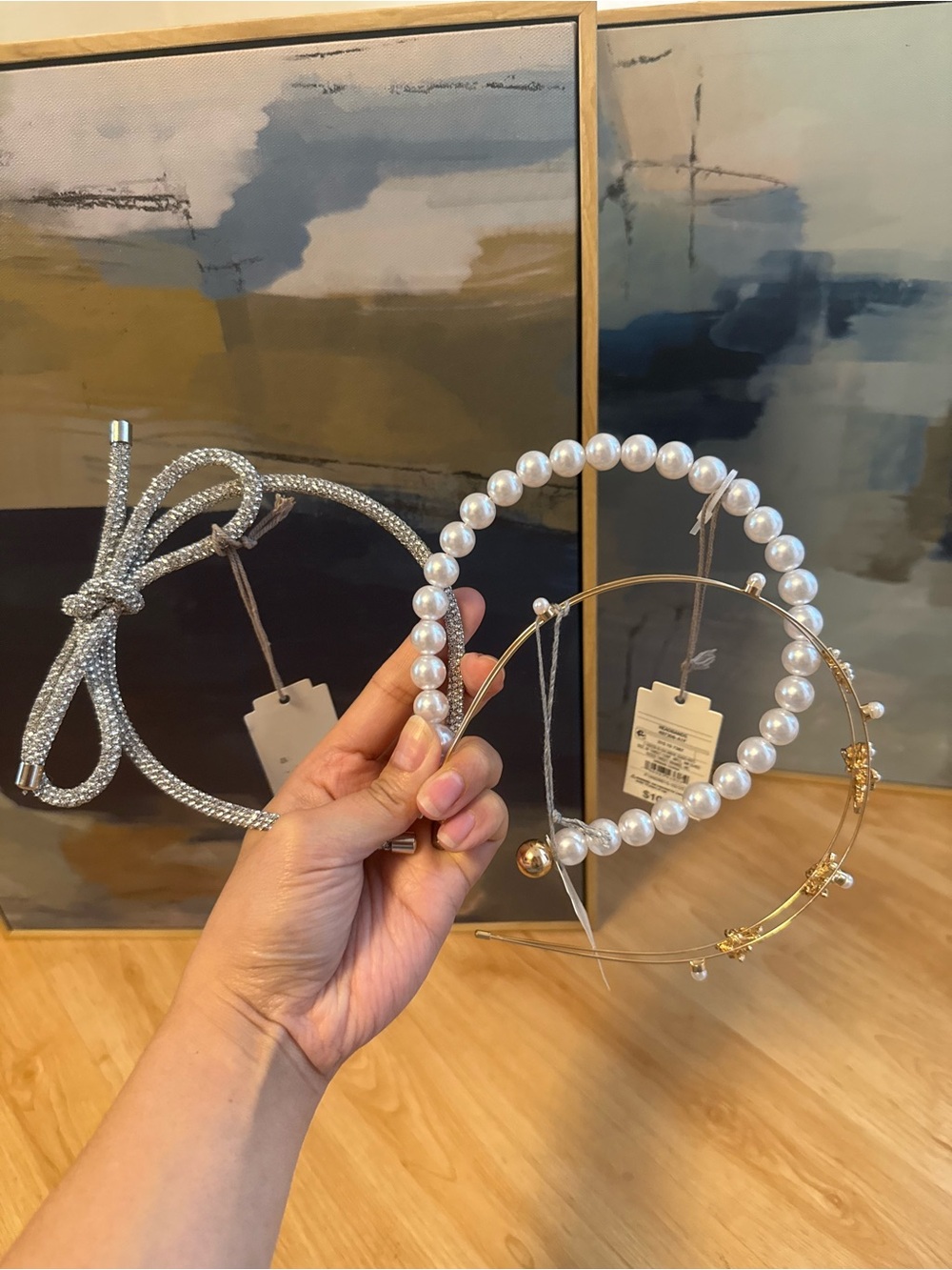 A New Day - Pearl & Metallic Headband Set - 3 Pcs NWT
